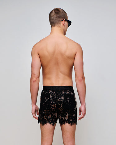 Santiago Black Lace Short