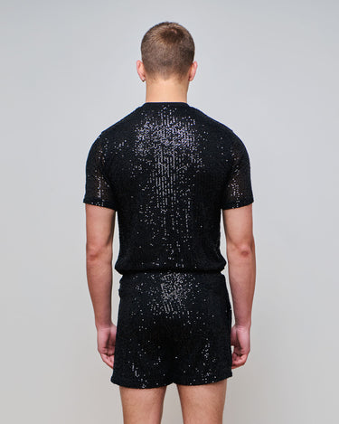 Toshi Black Sequin T-Shirt