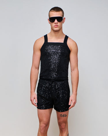 Tyler Black Sequin Short