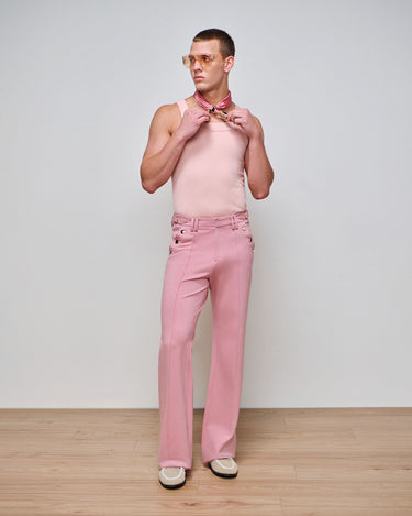 Asher Blush Ponte Boot Cut Trouser