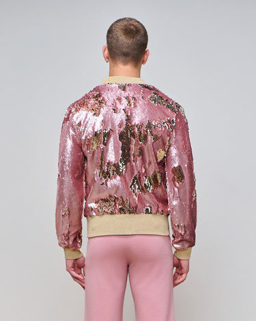 Atlantis Blush Sequin Bomber Jacket- Collector's Edition