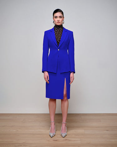 Regency Cobalt Pintuck Jacket