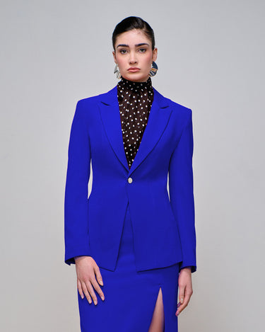 Regency Cobalt Pintuck Jacket