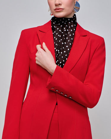 Regency Crimson Pintuck Jacket