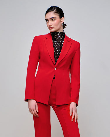 Regency Crimson Pintuck Jacket