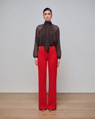 Legacy Crimson Pintuck Trouser