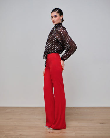 Legacy Crimson Pintuck Trouser