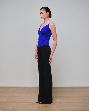 Olympia Cobalt Satin Camisole