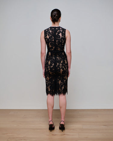 Audrey Black Lace Sheath Dress