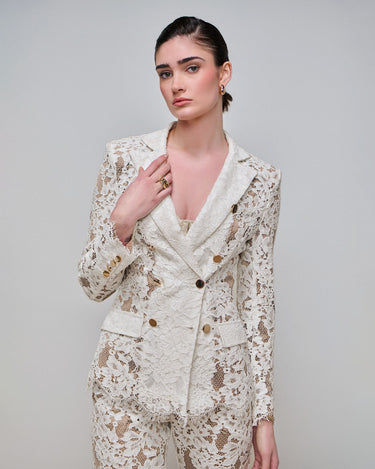 Paloma Ivory Lace Blazer
