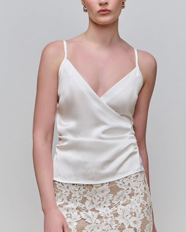 Olympia Ivory Satin Camisole