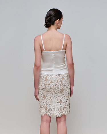 Olympia Ivory Satin Camisole
