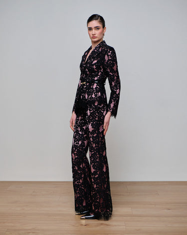 Eden Black Lace Peplum Jacket