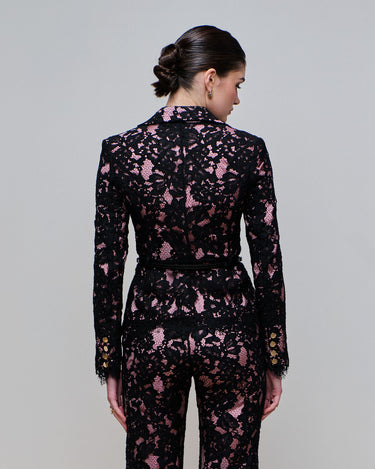 Eden Black Lace Peplum Jacket