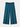 Teal Brocade Wide Leg Couture Pant