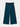 Teal Velvet Wide Leg Couture Pant