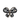 Hematite Crystal Butterfly Brooch