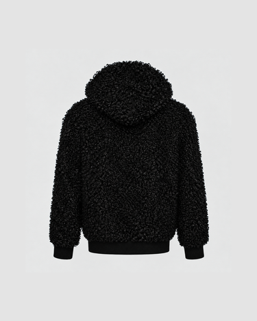 Peyton Black Hooded Coat