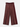 Wine Brocade Wide Leg Couture Pant