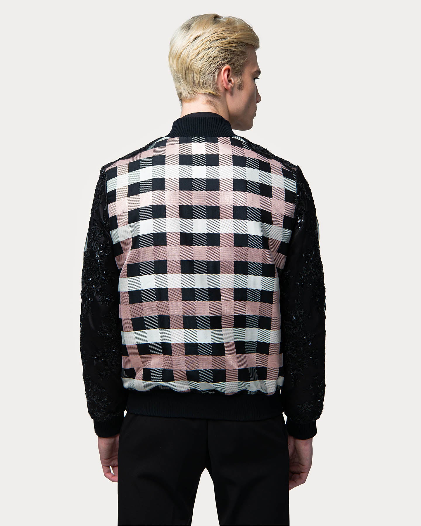 Charlie Check & Lace Bomber